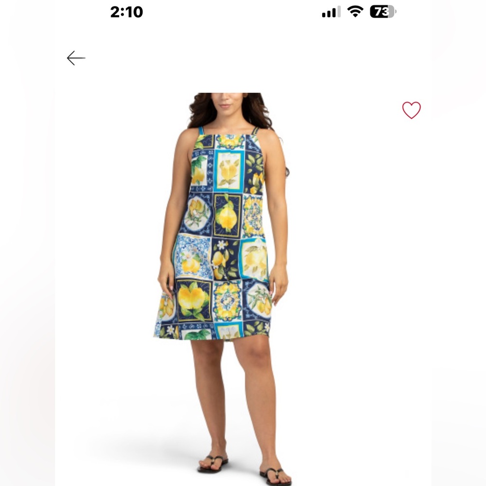 Tile Print Mini Dress